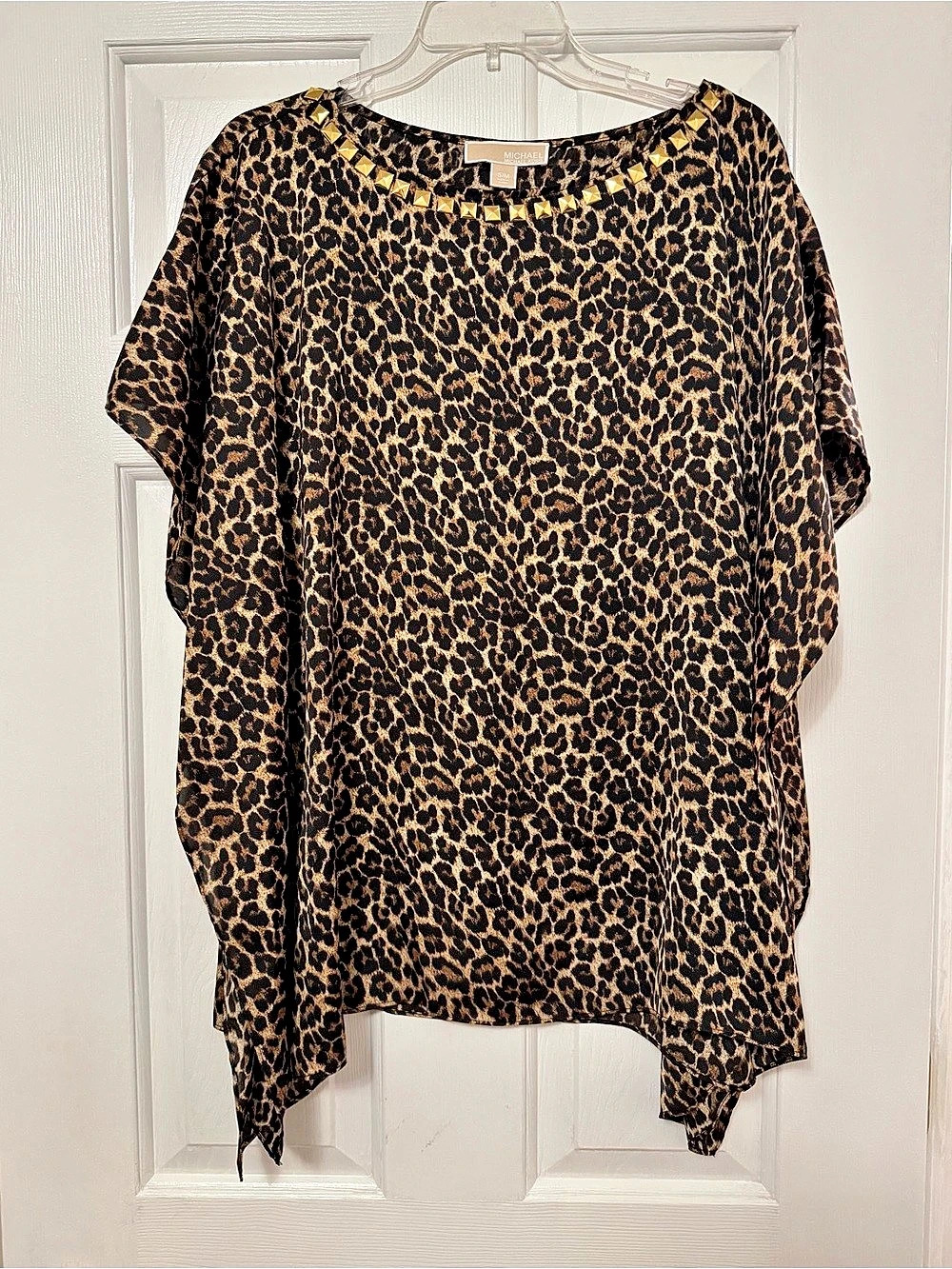 Michael Kors Leopard Print Stud Tunic Size Small/Medium